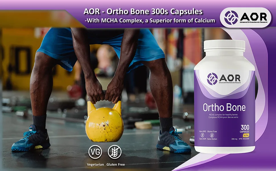 AOR - Ortho Bone With MCHA Complex 300 Capsules - Bone Health Supplement - Improves Bone Growth Supplement Bone Density Supplement and Bone Fra cture Healing Supplement - Osteopenia Supplements - B003FG89EK