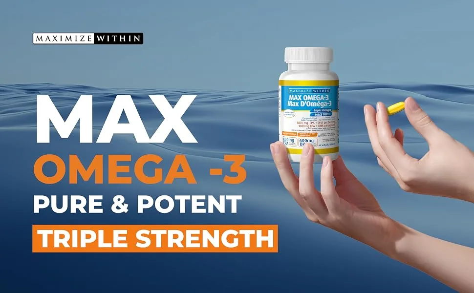 Maximize Within Max Omega 3 Triple Strength 60 softgel - Max Omega - 3