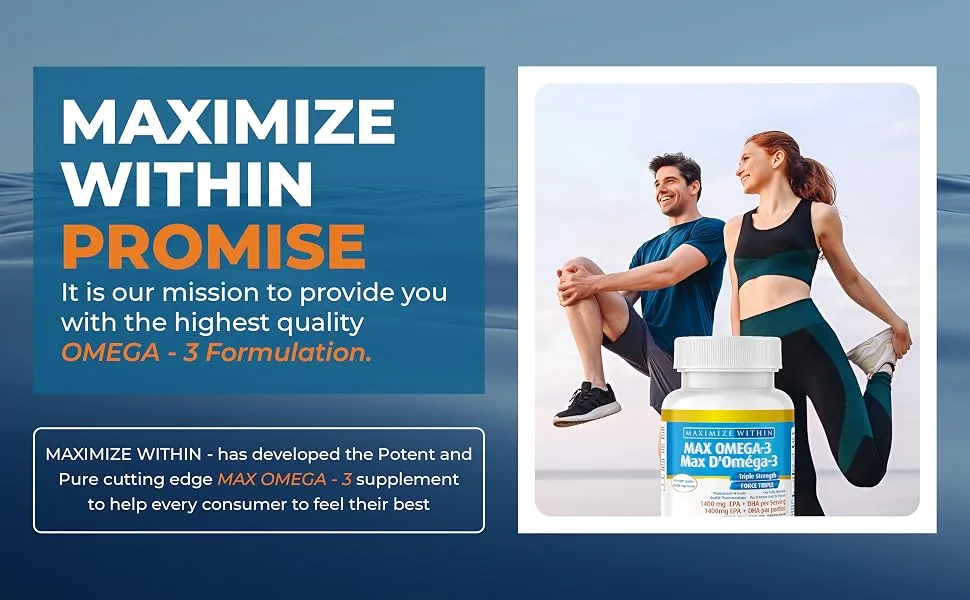 Maximize Within Max Omega 3 Triple Strength 60 softgel - Maximize within