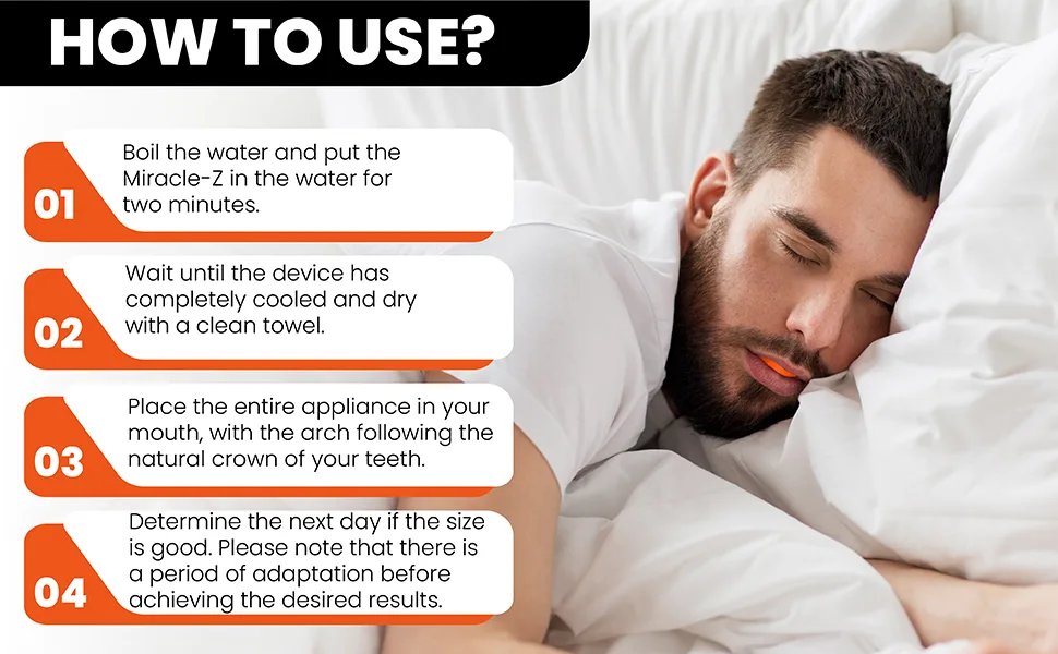 Advanced Stop Snoring Mouthpiece Kit: 3 Sizes Patent-Pending Guard Snore Reduction Technology Comfortable & Safe No Molding Needed - Mouthpiece