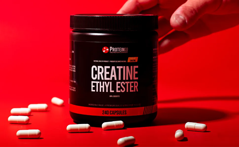 ProteinCo | Creatine HCL Ethyl Ester | 500mg | 240 capsules - CREATINE CAPSULES HCL ETHYL ESTER