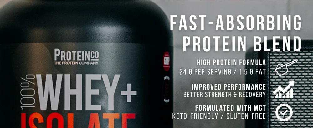 ProteinCo | 100% Whey + Iso | 24g Protein | 3.3 Lbs (3.3 lbs - Vanilla) - 100% WHEY ISO PROTEIN