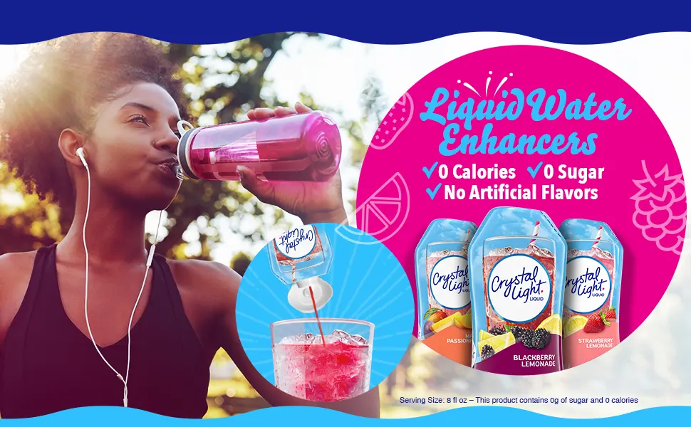 Crystal Light Sugar-Free Concord Grape Low Calories Powdered Drink Mix 6 Count Pitcher Packets 6 Count (Pack of 1) - Crystal Light Liquid Water Enhancers