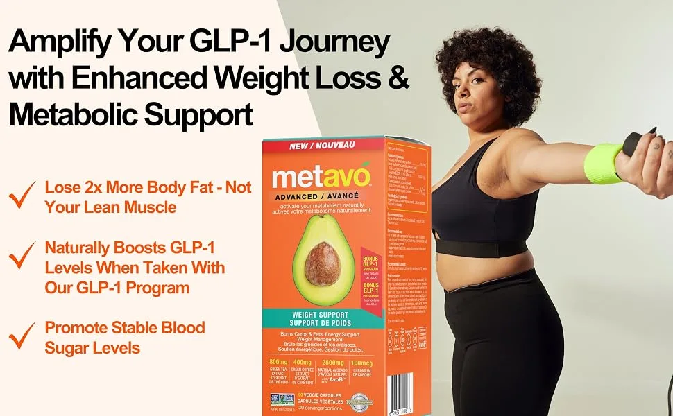 Advanced Weight Support Capsules - Amplify your GLP-1 Journey with enhanced weight loss and metabolic support.