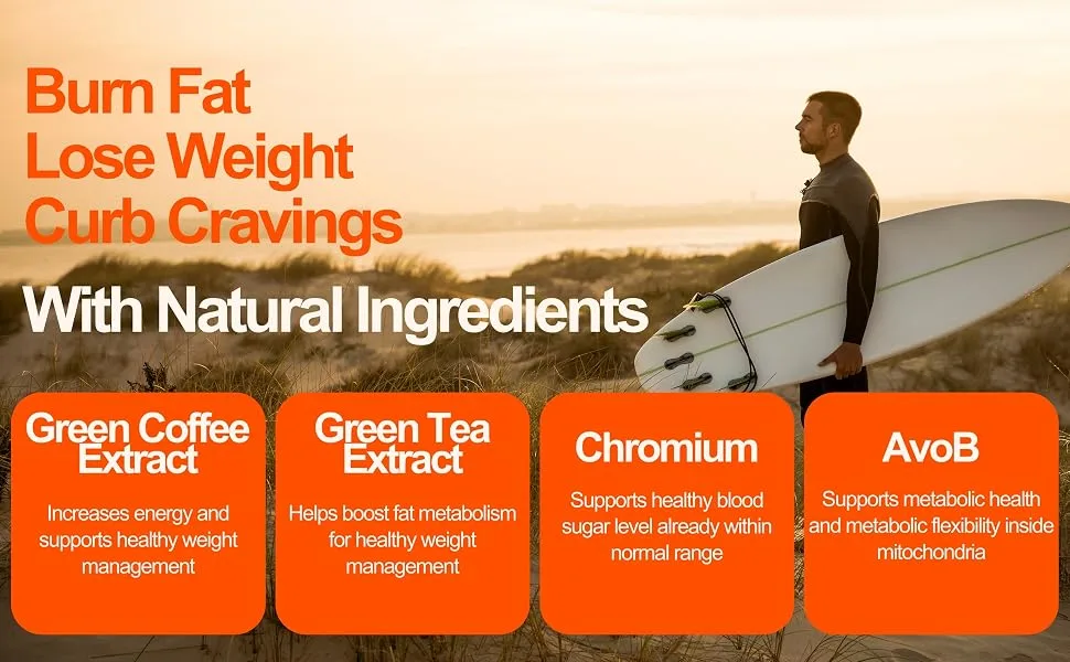 Advanced Weight Support Capsules - Burn fat, lose wirght, and curb cravings with natural ingredients