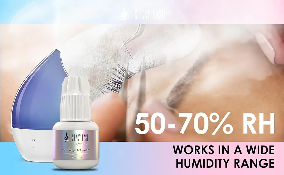 Crystal Clear Eyelash Extension Glue - Stacy Lash (0.17fl.oz / 5ml)/ 1 Sec Drying time/Retention  8 Weeks/Transparent Extra Strong Evolution Adhesive - Maximum Bonding Power/Professional Use Only - product information 5