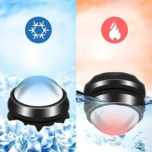 Cryosphere Cold Massage Roller Ball, Cold/Hot Relief for Inflammation & Swelling, Suit for Muscle Recovery Body Relax Black - hot cold massage ball