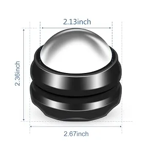 Cryosphere Cold Massage Roller Ball, Cold/Hot Relief for Inflammation & Swelling, Suit for Muscle Recovery Body Relax Black - ice roller