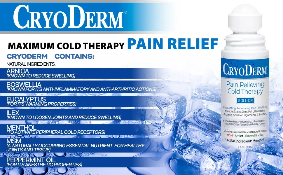 Cryoderm Cold Gel 16oz - content