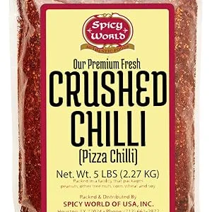 Crushed Red Pepper Flakes 5 Pound Bulk Value Pack - Chili Flakes - by Spicy World 5 Pound (Pack of 1) - product information 2
