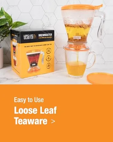 Tiesta Tea - Maui Mango Tin & Tea Infuser Set Tea Set with Loose Leaf Herbal Tea Tin (Maui Mango) & 16 Ounce Bottom Dispensening Tea Infuser - loose leaf tea brewing utilities, teaware