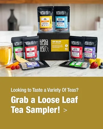 Tiesta Tea - Maui Mango Tin & Tea Infuser Set Tea Set with Loose Leaf Herbal Tea Tin (Maui Mango) & 16 Ounce Bottom Dispensening Tea Infuser - seeking variety? grab a tea sampler