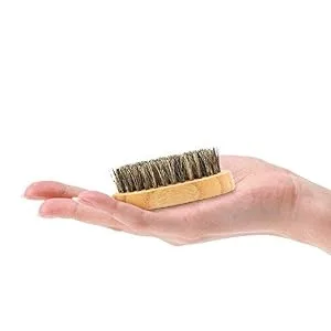 Beard Comb & Beard Brush Kit for Men - Handmade Sandwood Comb and Natural Boar Bristle Beard Brush Set for Beard & Mustache Shaping - Beard Comb & Beard Brush Kit
