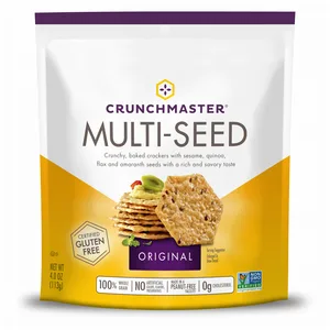 Crunchmaster Multi-Seed Crackers, Roasted Garlic, 4.5 oz. Roasted Garlic 4.5 Ounce (Pack of 1) - image 5