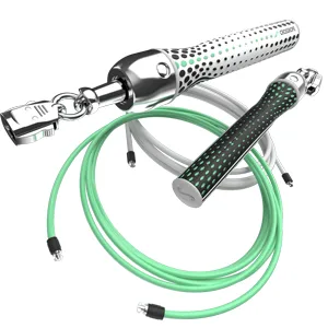 Crossrope Get Lean - Weighted Jump Rope Set Large - 9'0" (user height 5'9.5" - 6'1.5") - new handles jumprope