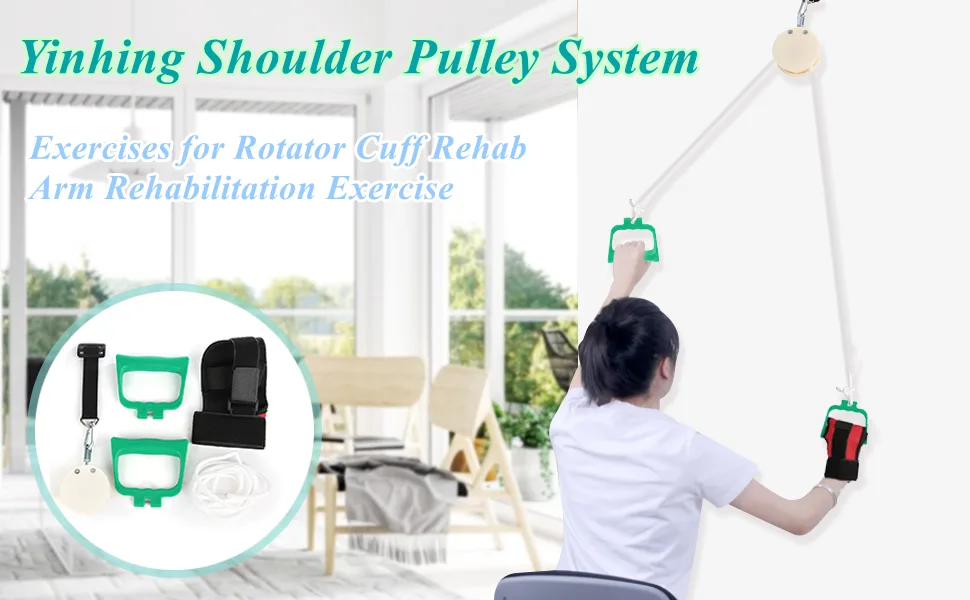 Shoulder Pulley System Exercises for Rotator Cuff Arm Rehabilitation Exercise System Shoulder Flexibility Stretching Range of Motion - Shoulder Pulley System Exercises for Rotator Cuff Arm Rehabilitation Exercise System Shoulder