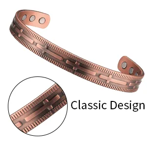 Cross Copper Magnetic Bracelet for Arthritis Men and Women Style - product information 3