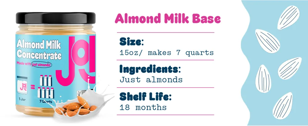 Cashew Milk Unsweetened Plain Milk Base - Saturated Calories Kosher Lactose Organic Omega-3