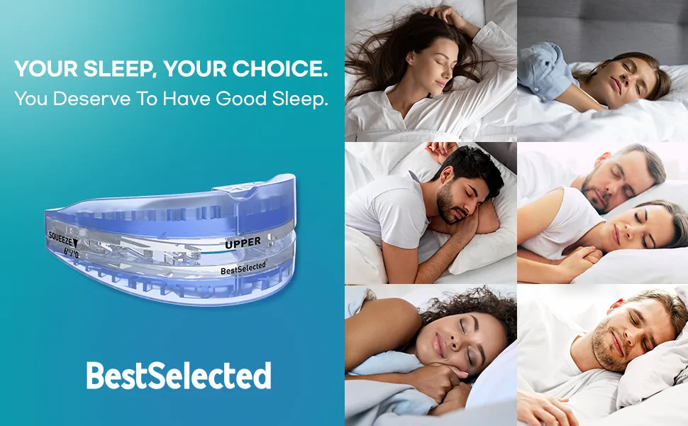 Anti Snoring Mouth Guard Device: Medium Anti Snoring Devices Ronflement Solution - Stop Snore Guard Mouthpiece Sleeping Mouth Stopper - Sleep Apnea Devices (Blue) - anti snoring devices