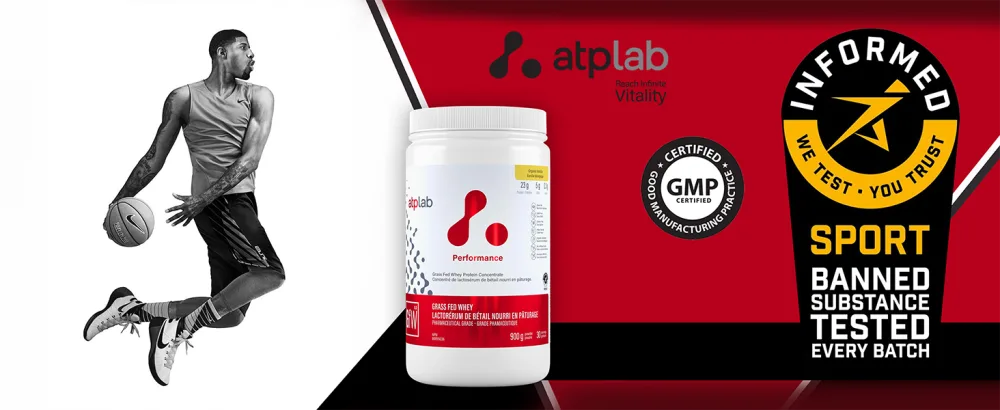 ATP LAB - Grass Fed Whey Protein Powder 900g (Vanilla Flavour)- Whey Protein Concentrate - Immune Recovery Muscle Growth Vanilla 900 g - B08Y743CW9