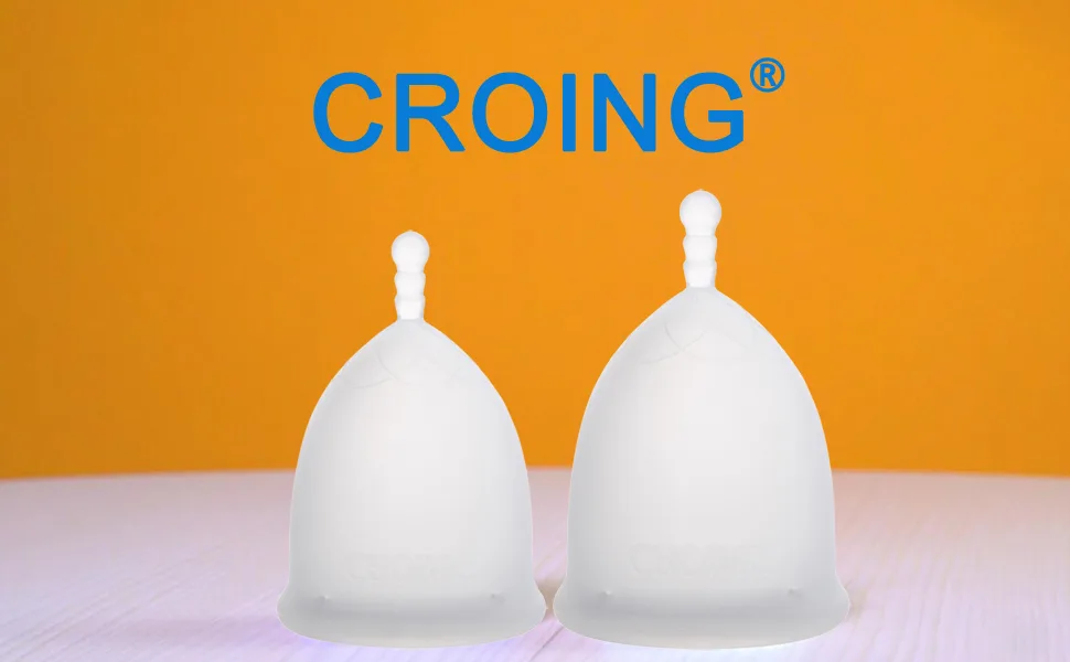 Croing Reusable Menstrual Cups (White) - menstrual cup