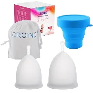 Croing Reusable Menstrual Cups (White) - Menstrual Cup