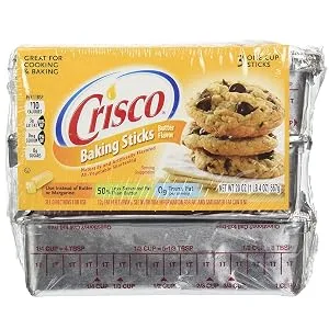 Crisco, All-Vegetable Shortening Sticks, 20 oz (3 ct) 1.25 Pound (Pack of 1) - product information 1