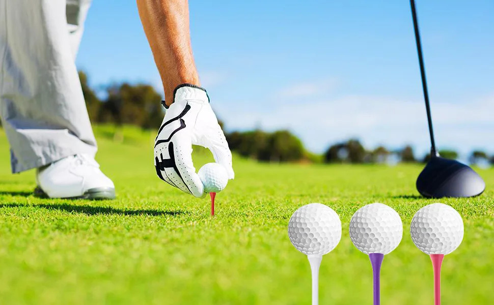 Crestgolf Professional 2 1/8" Deluxe Wood Golf Tees 100pcs mixed color - product information 2