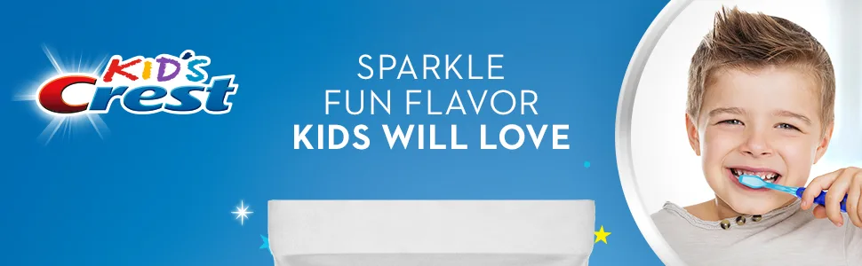 Crest Kid's Fluoride Anti-Cavity Toothpaste, Sparkle Fun Flavor, 4.6 Ounce - Crest Kids Sparkle Fun Flavor kids will love.