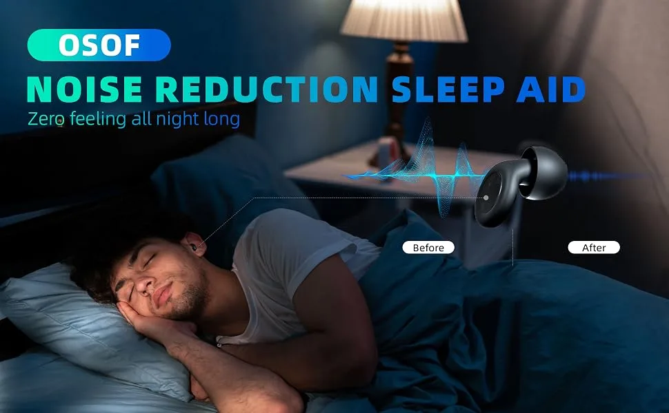 Ear Plugs for Sleeping Noise Cancelling Perfect -30dB Reusable Silicone Earplugs for Noise Reduction Hearing Protection Ear Plugs for Focus Study Work Sleep 4 Size Eartips in XS/S/M/L-Black Medium - Ear Plugs for Sleeping Noise Cancelling, Perfect -30dB Reusable Hearing Protection EarPlugs