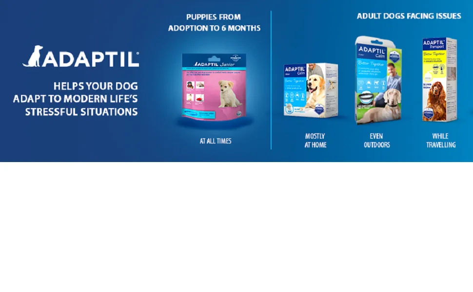 ADAPTIL Refill - Calms & Comforts Dogs at Home When Home Alone or During Loud Noises & Stressful Events - Use ADAPTIL for Dogs with ADAPTIL Diffusers (30 Day Supply ADAPTIL Refill C133) - Adaptil Calm Dog Calming Diffusers Calming Collars Calming Sprays