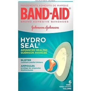Band-Aid Hydrocolloid Bandages for Heels Waterproof Adhesive Hydro Seal 6 Bandages clear - product information 2