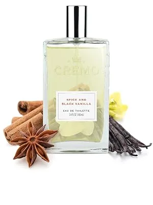 Cremo Spice & Black Vanilla Cologne Spray, An Explosion of Vibrant Spices, Tobacco and Black Vanilla, 3.4 Oz - cologne
