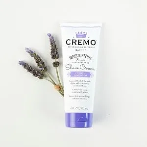 Cremo French Lavender Moisturizing Shave Cream, Astonishingly Superior Ultra-Slick Shaving Cream for Women Fights Nicks, Cuts and Razor Burn, 6 Fl Oz Lavender Bliss - sage