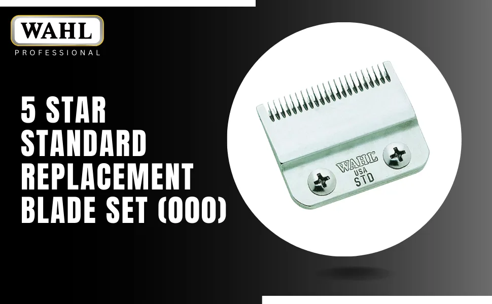 Wahl Professional 2-Hole Standard Clipper Blade #52164 - Fits 5 Star Senior and 5 Star Magic Clip 1 lb. - Wahl 5 Star Standard Replacement Blade Set (000) for 5 Star Magic Clip & 5 Star Senior