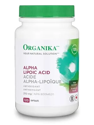 Organika Alpha Lipoic Acid (High Potency)- Liver Support Antioxidant- 120caps - Alpha