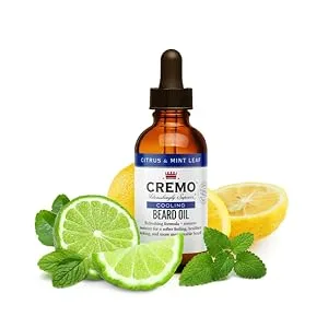 Cremo Beard & Scruff Cream, Cooling Citrus & Mint Leaf, 4 oz - Soothe Beard Itch, Condition and Offer Light-Hold Styling for Stubble and Scruff (Product Packaging May Vary) - beard oil