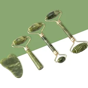 Jade Roller and Gua Sha Face Roller Facial Beauty Roller Skin Care Tools Jade Roller for Face Facial Roller - product information 10