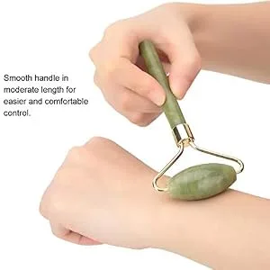 Jade Roller and Gua Sha Face Roller Facial Beauty Roller Skin Care Tools Jade Roller for Face Facial Roller - Jade roller and guasha