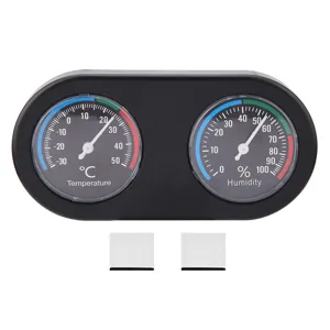 Reptile Tank Thermometer Reptile Hygrometer Thermometer Round Shape Display Temperature Humidity Meter Gauge for Incubators Reptile - product information 2