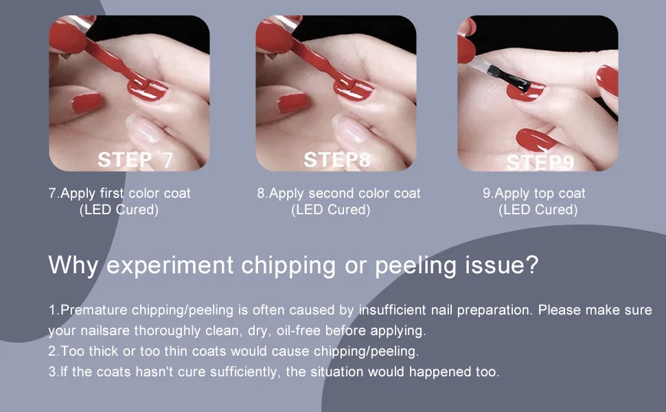 Vishine Base Coat & No wipe No clean Top Coat UV LED Gel Nail Polish Soak Off Varnish Set 8ml Base Top Coat 8ml - product information 6