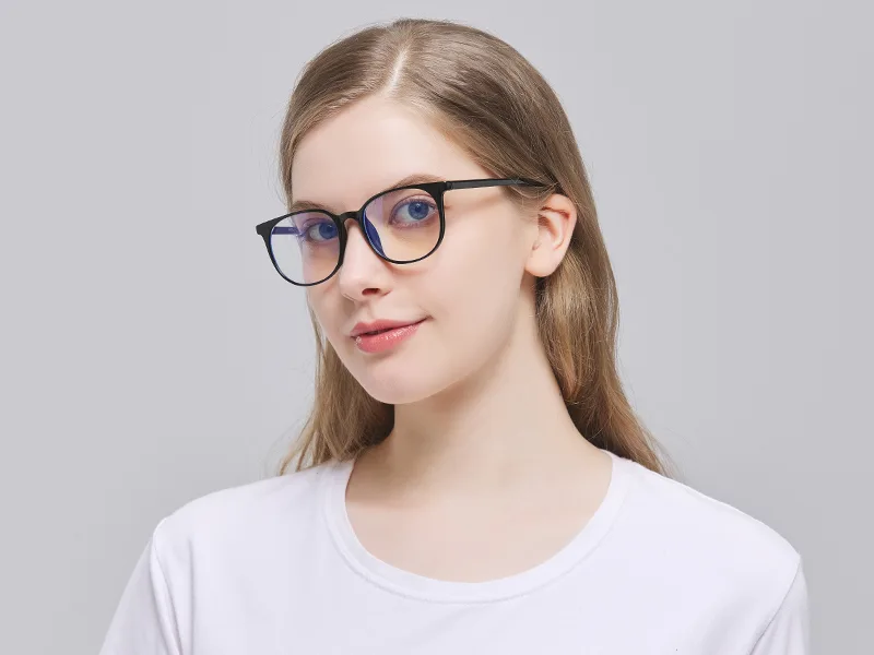 ANRRI Blue Light Blocking Glasses Anti Eye Strain Computer Glasses Filter UV400 Lightweight Frame Eyeglasses for Women Men A11 Tortoise - black frame glasses