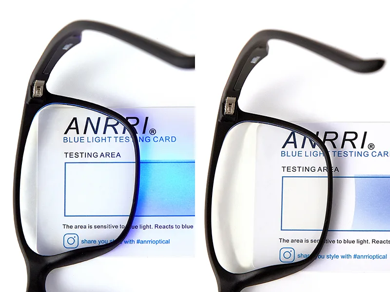 ANRRI Blue Light Blocking Glasses Anti Eye Strain Computer Glasses Filter UV400 Lightweight Frame Eyeglasses for Women Men A11 Tortoise - Effective block blue light