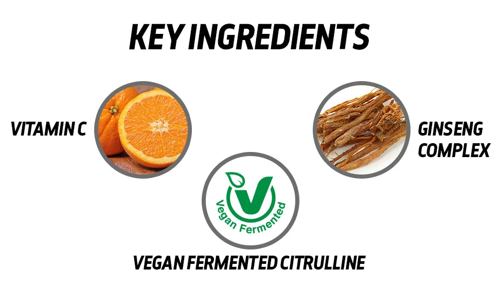 SD Pharmaceuticals Citrulline Malate 2000 (270 g) | Pure Vegan Fermented L-Citrulline Malate - Vitamin C Ginseng Complex Vegan Fermented Citrulline
