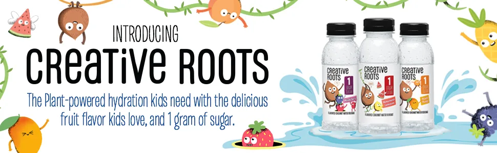 Creative Roots Peach Mango Naturally Flavored Coconut Water Kids Beverage (10 ct Pack, 8.5 fl oz Bottles) - product information 1