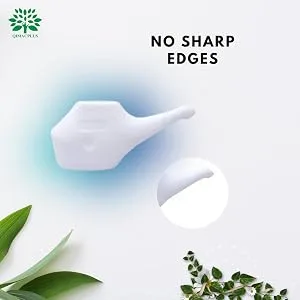Leak Proof Durable Traveler s Neti Pot | Natural Treatment For Sinus & Congetion White (2) - Plastic neti pot