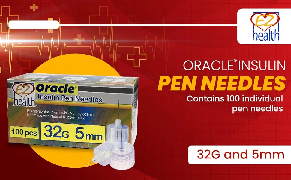 Oracle Insulin Pen Needles 32G 5mm - insulin needles needles for injection needle 5mm needles for insulin insulin pen 32g 4mm pen needle