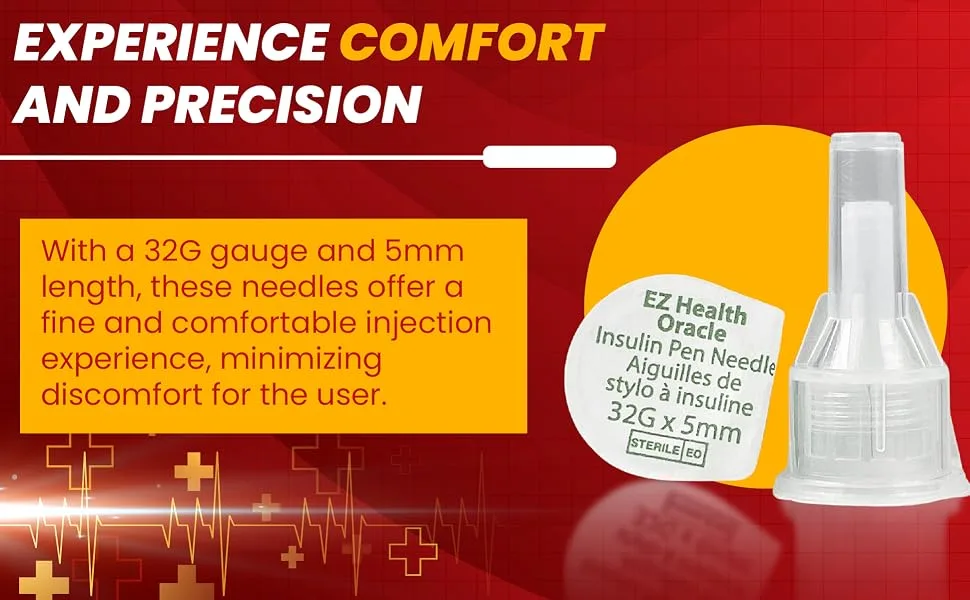Oracle Insulin Pen Needles 32G 5mm - insulin needles needles for injection needle 5mm needles for insulin insulin pen 32g 5mm pen needle