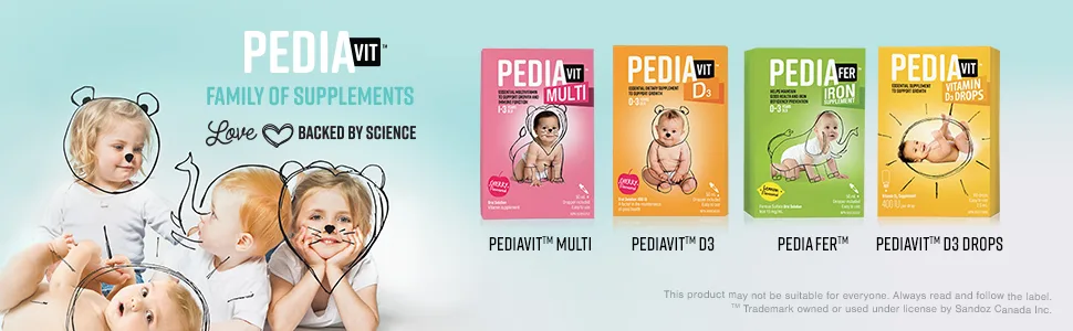 PediaVit Liquid Multi with Vitamins A D & C | Ideal for Children 1-3 Years | Essential Multivitamin to Support Growth and Immune Function | Oral Solution 50mL - Pediavit
