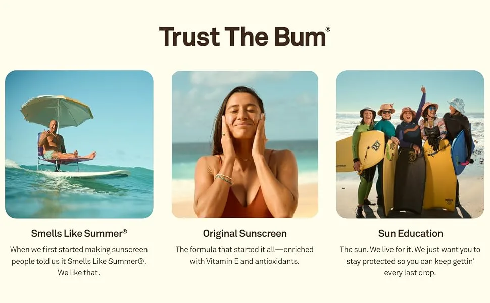 Sun Bum Original SPF 50 Sunscreen Lotion | Vegan and Reef Friendly (Octinoxate & Oxybenzone Free) Broad Spectrum Moisturizing UVA/UVB Sunscreen with Vitamin E | 177 ml - sun bum